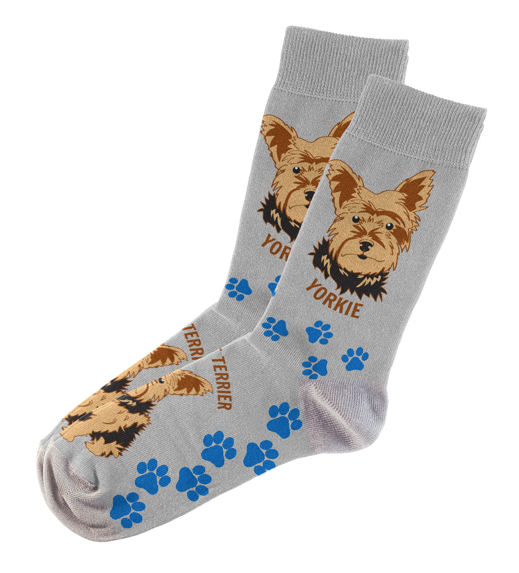 Yorkie Socks Unisex Unique Fun Design