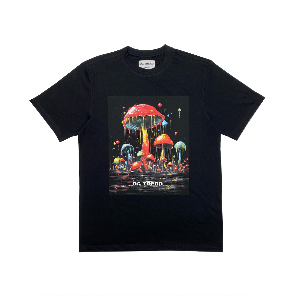 DRIPPY MUSHROOM Half Sleeve T-shirt Printed