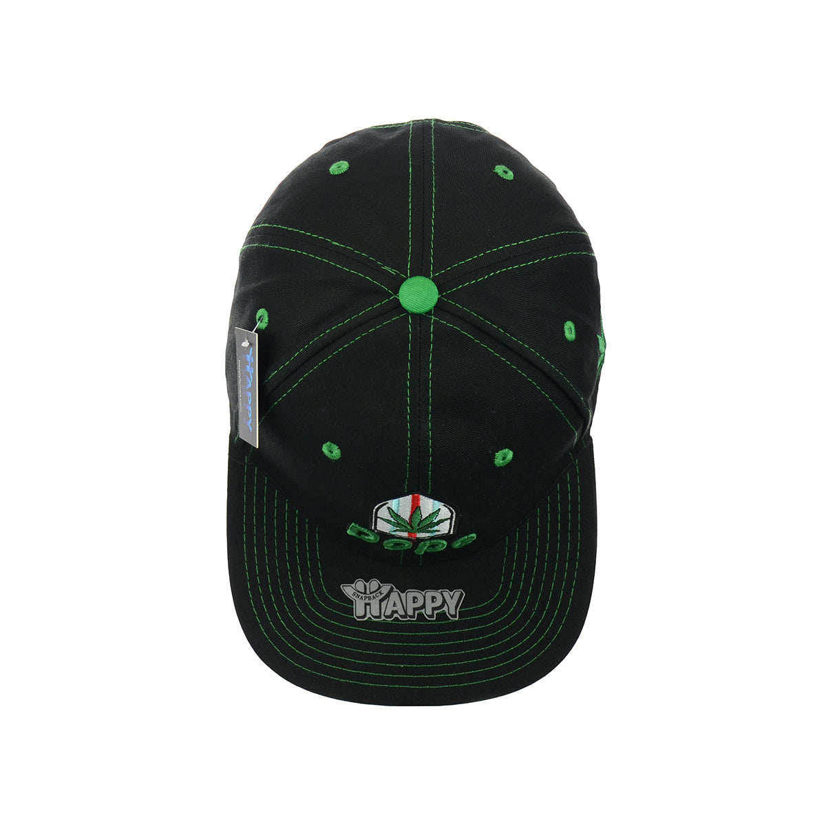 DOPE LEAF Embroidered Snapback Hat 100% Cotton