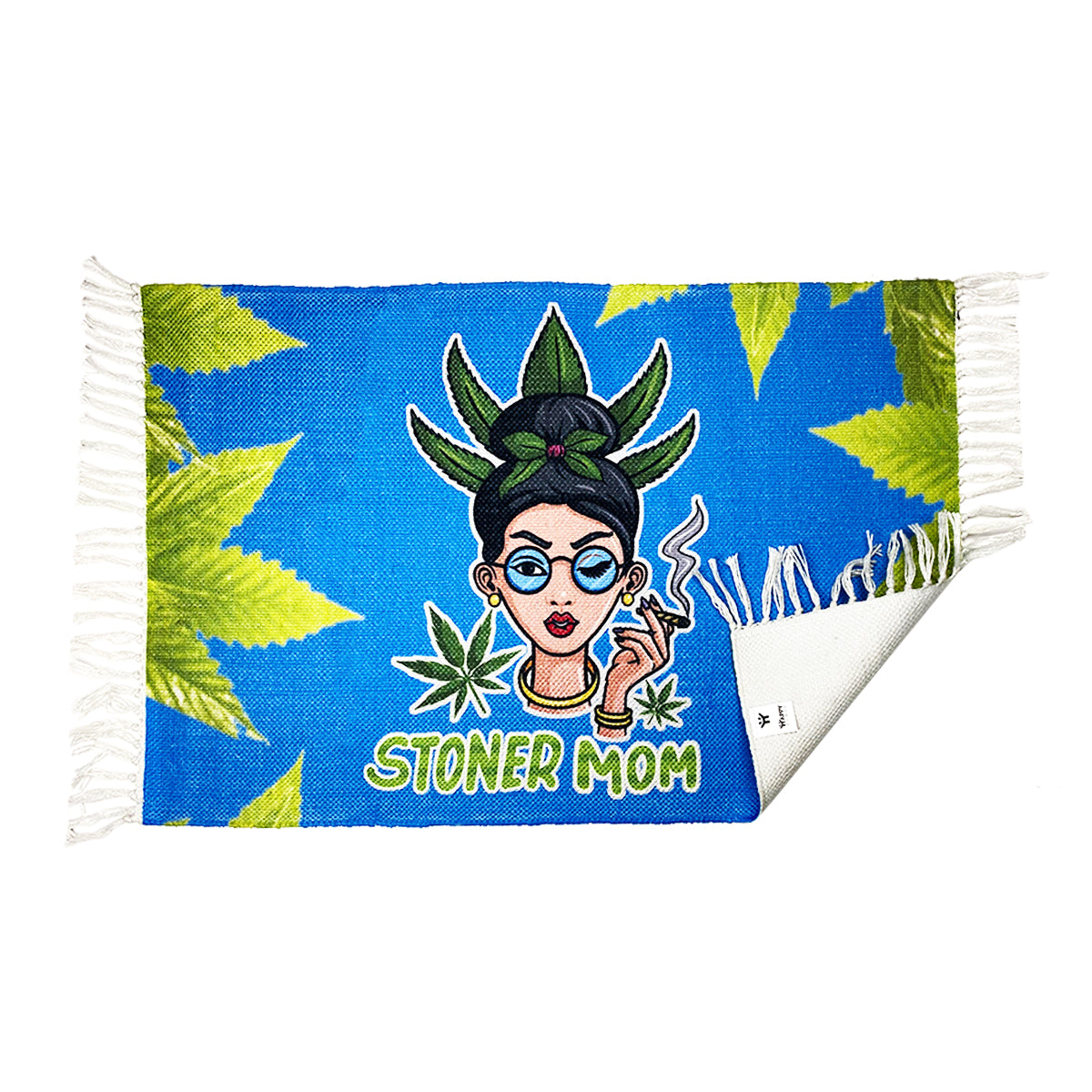 Handloom Printed Stoner Mom Design Doormat Size 2ft x 3ft