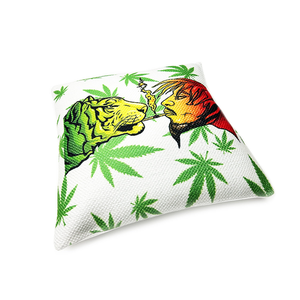 Handloom Tiger-Guy Printed Cushions Size 1.5ft x 1.5ft