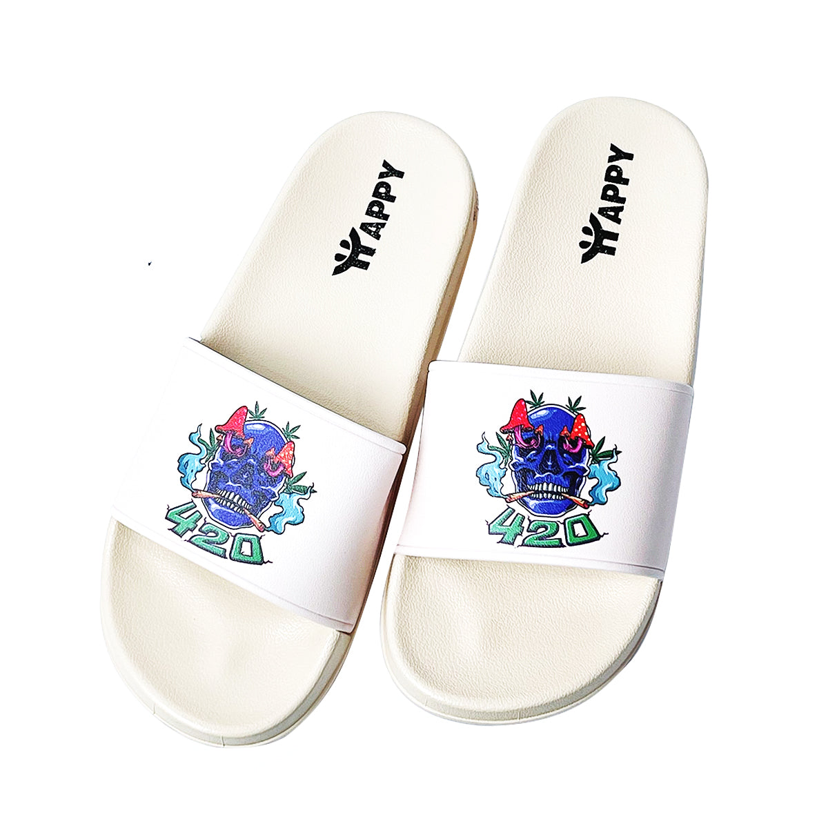 420 Skull Slide Sandals