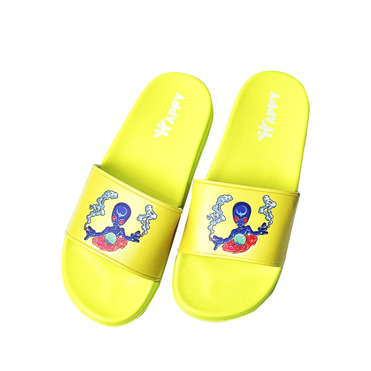Alien Print Slide Sandals