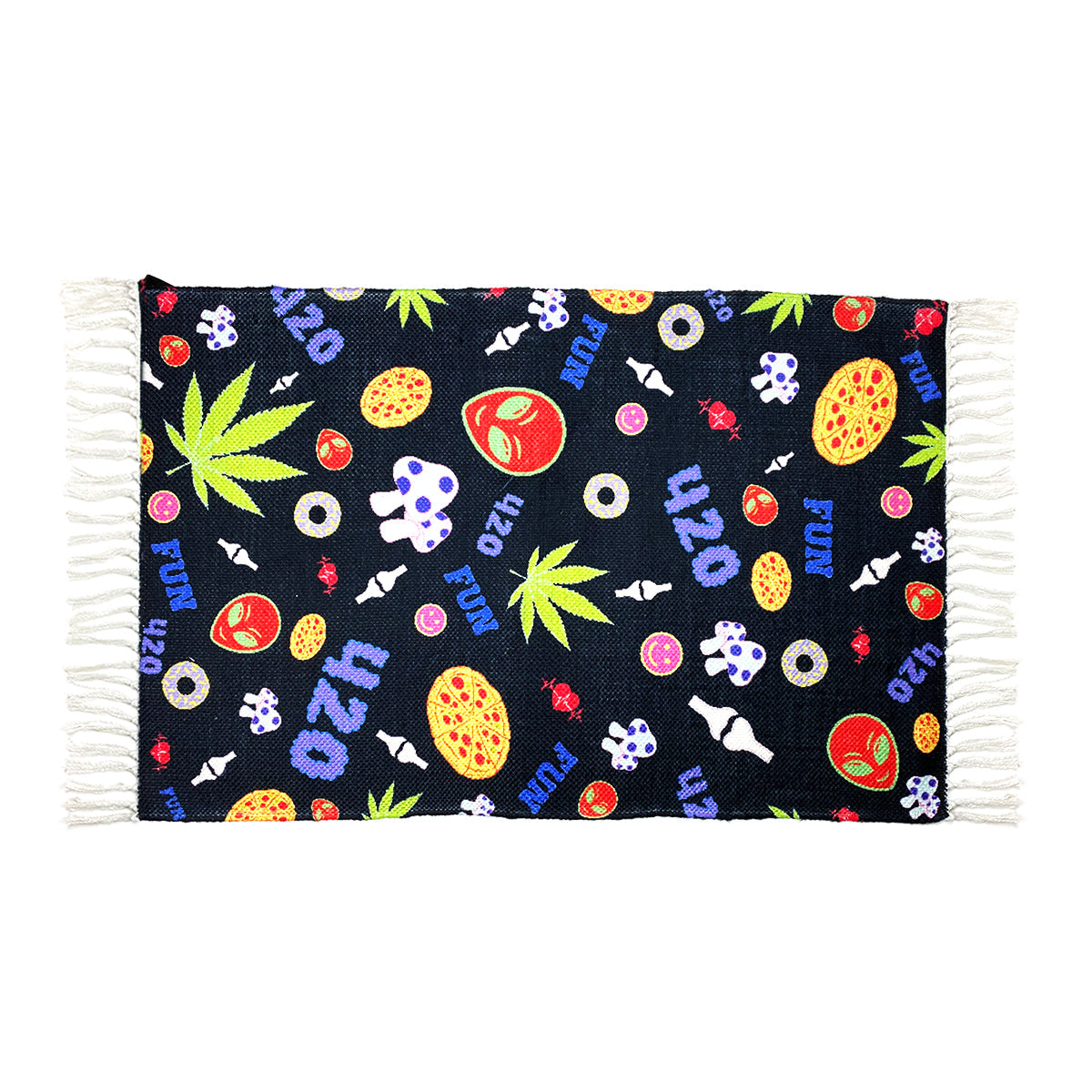 Handloom Printed 420 Alien Fun Design Doormat Size 2ft x 3ft