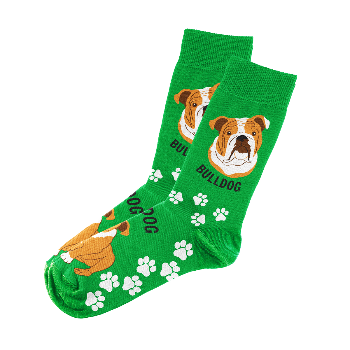Bulldog Socks Unisex Unique Fun Design   Fits All, 70% Cotton, 25% Spandex, 5% Elastic