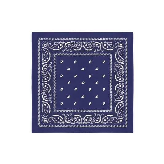 Bandana Navy Blue Color 100% Cotton (22" x 22")- Pack of 12